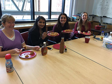 Brodkin Lab's First Official Waffle Party Lab Meeting